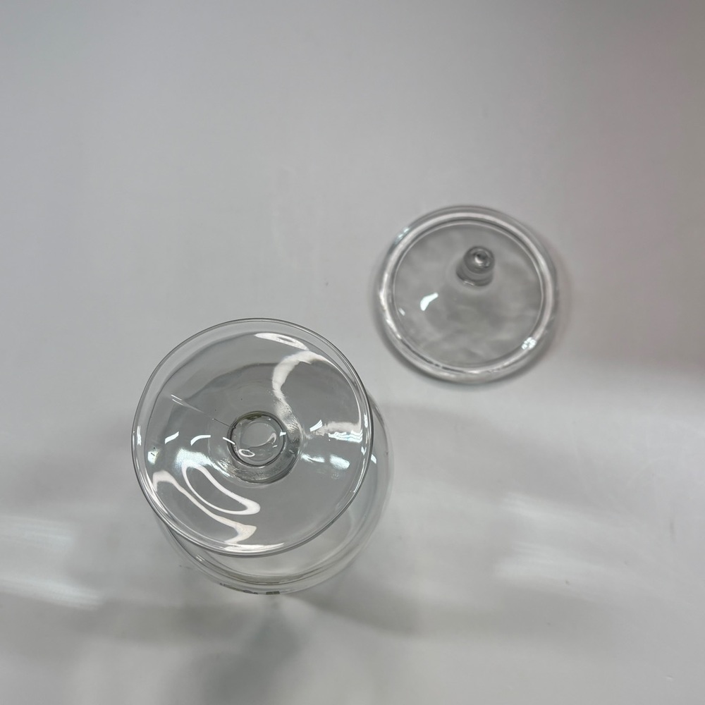 1985 CARLTON Christmas Tree Clear Glass Footed Candy Apothecary Jar - Picture 8 of 11